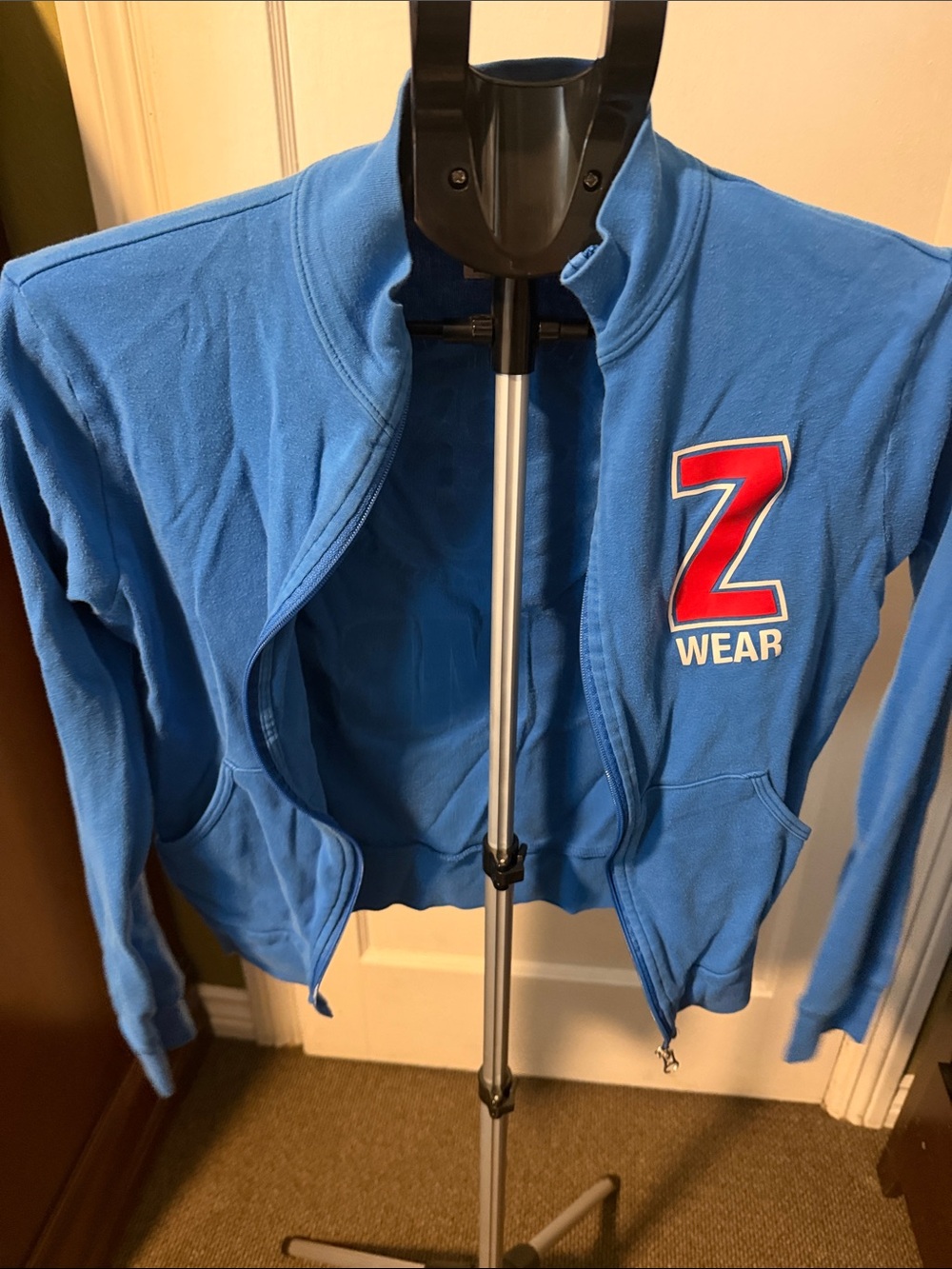 Zumba Fitness Blue Jacket with Red Z Patch